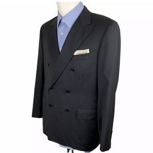 Canali Harry Rosen Double Breasted Blazer Mens 42